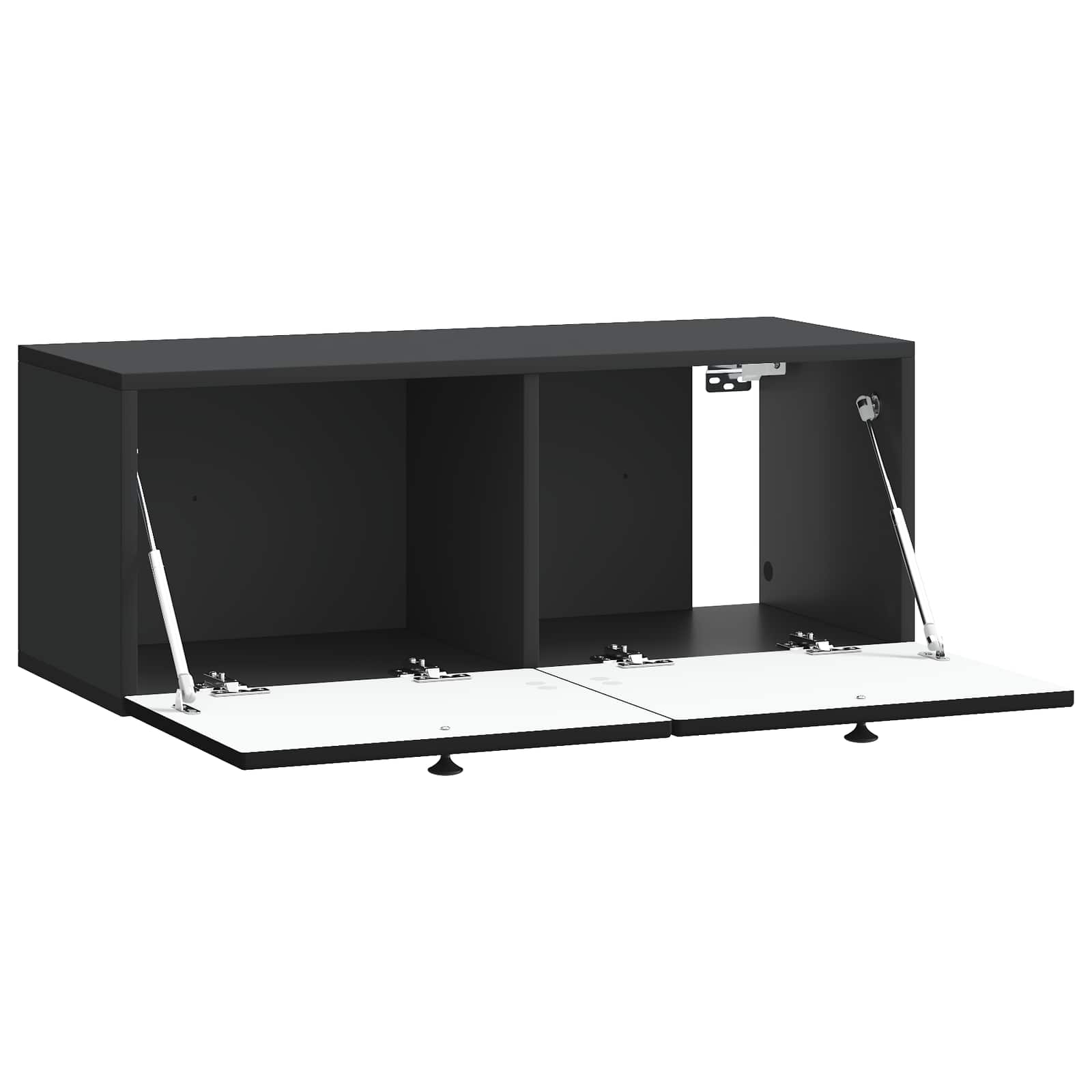 vidaXL Wall-Mounted TV Cabinet Black 78.5 x 31 x 30 cm Engineered Wood 5