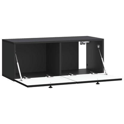 vidaXL Wall-Mounted TV Cabinet Black 78.5 x 31 x 30 cm Engineered Wood 5