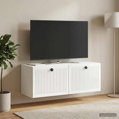 vidaXL Wall-Mounted TV Cabinet High Gloss White 78.5 x 31 x 30 cm 1