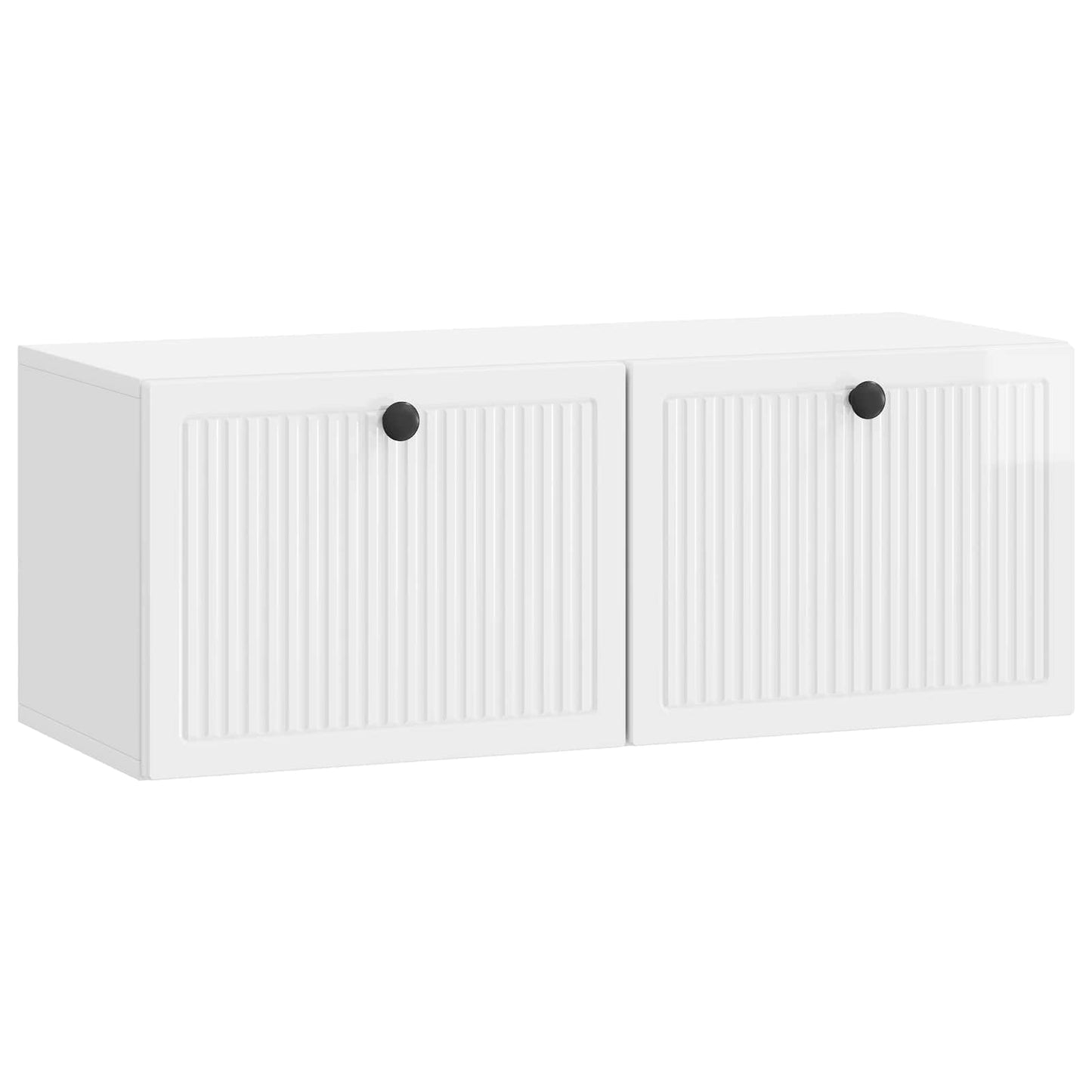 vidaXL Wall-Mounted TV Cabinet High Gloss White 78.5 x 31 x 30 cm 2