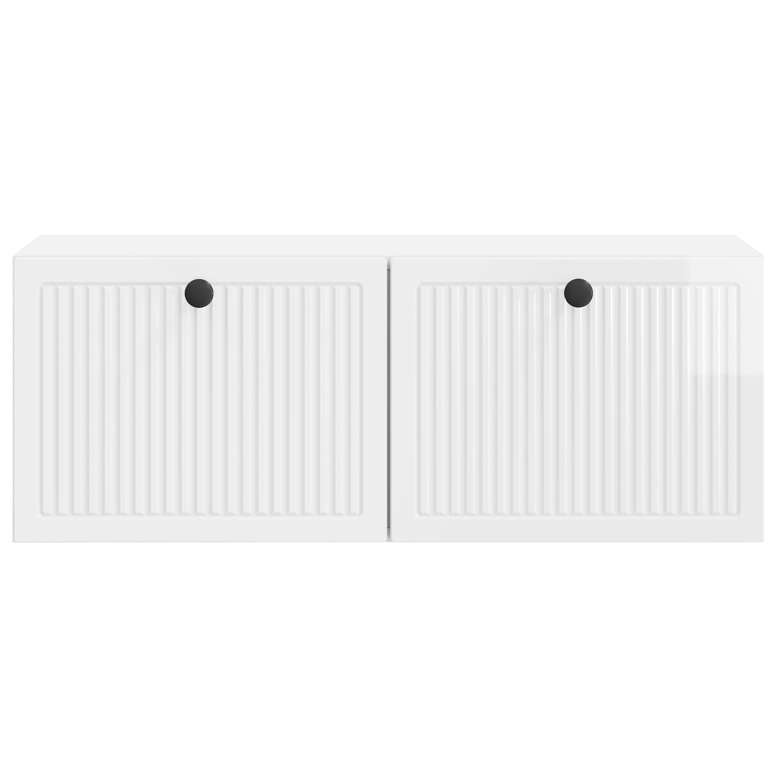 vidaXL Wall-Mounted TV Cabinet High Gloss White 78.5 x 31 x 30 cm 6