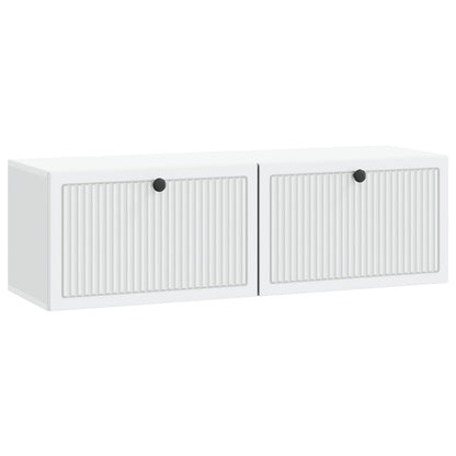 vidaXL Wall-Mounted TV Cabinet White 98 x 31 x 30 cm Engineered Wood 2