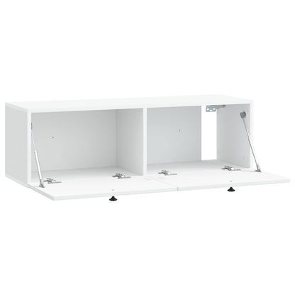 vidaXL Wall-Mounted TV Cabinet White 98 x 31 x 30 cm Engineered Wood 5