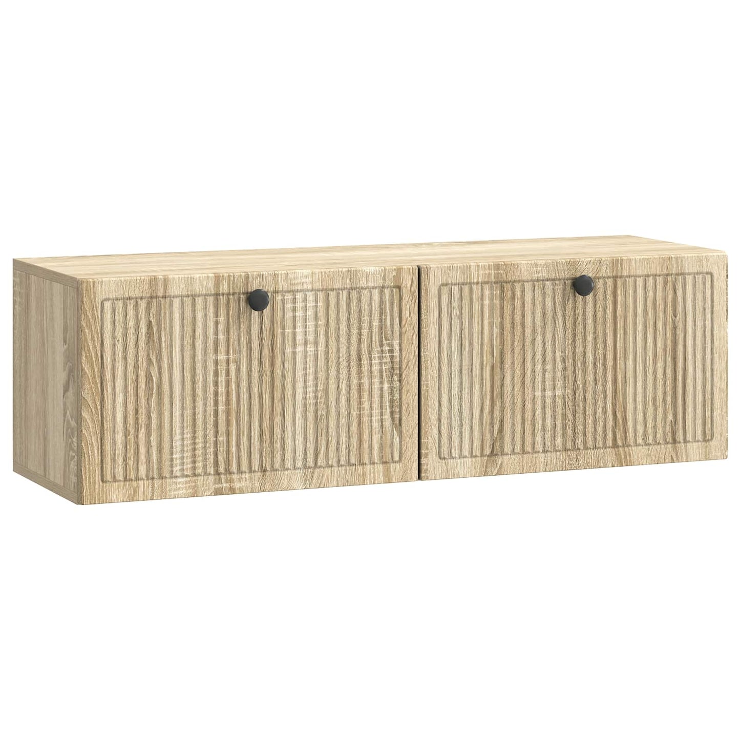 vidaXL Wall-Mounted TV Cabinet Wall-mounted Sonoma Oak 98 x 31 x 30 cm 2