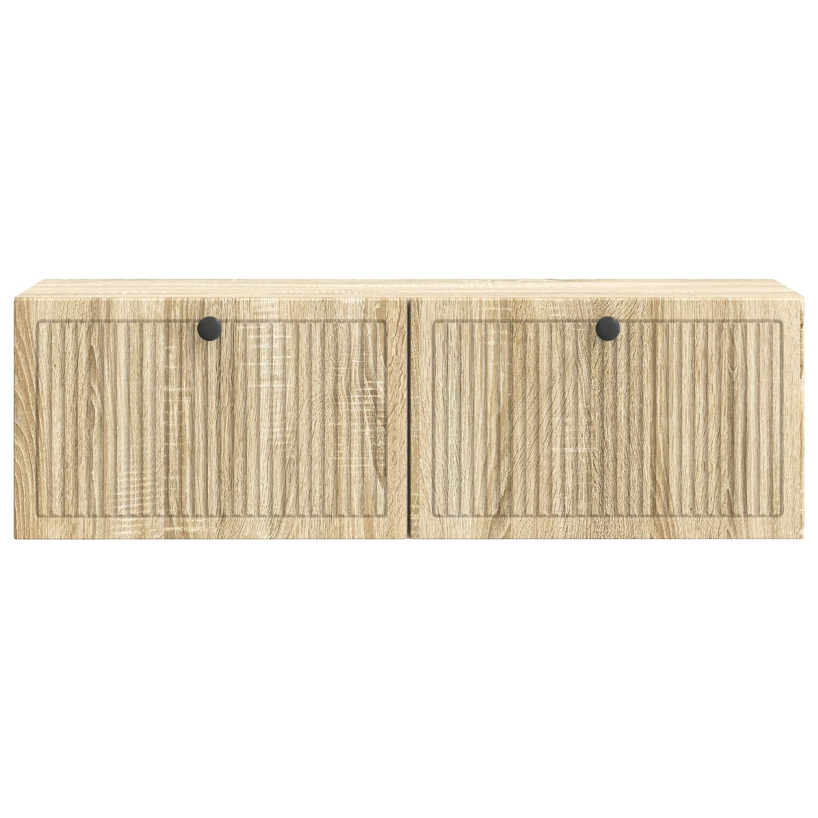 vidaXL Wall-Mounted TV Cabinet Wall-mounted Sonoma Oak 98 x 31 x 30 cm 6
