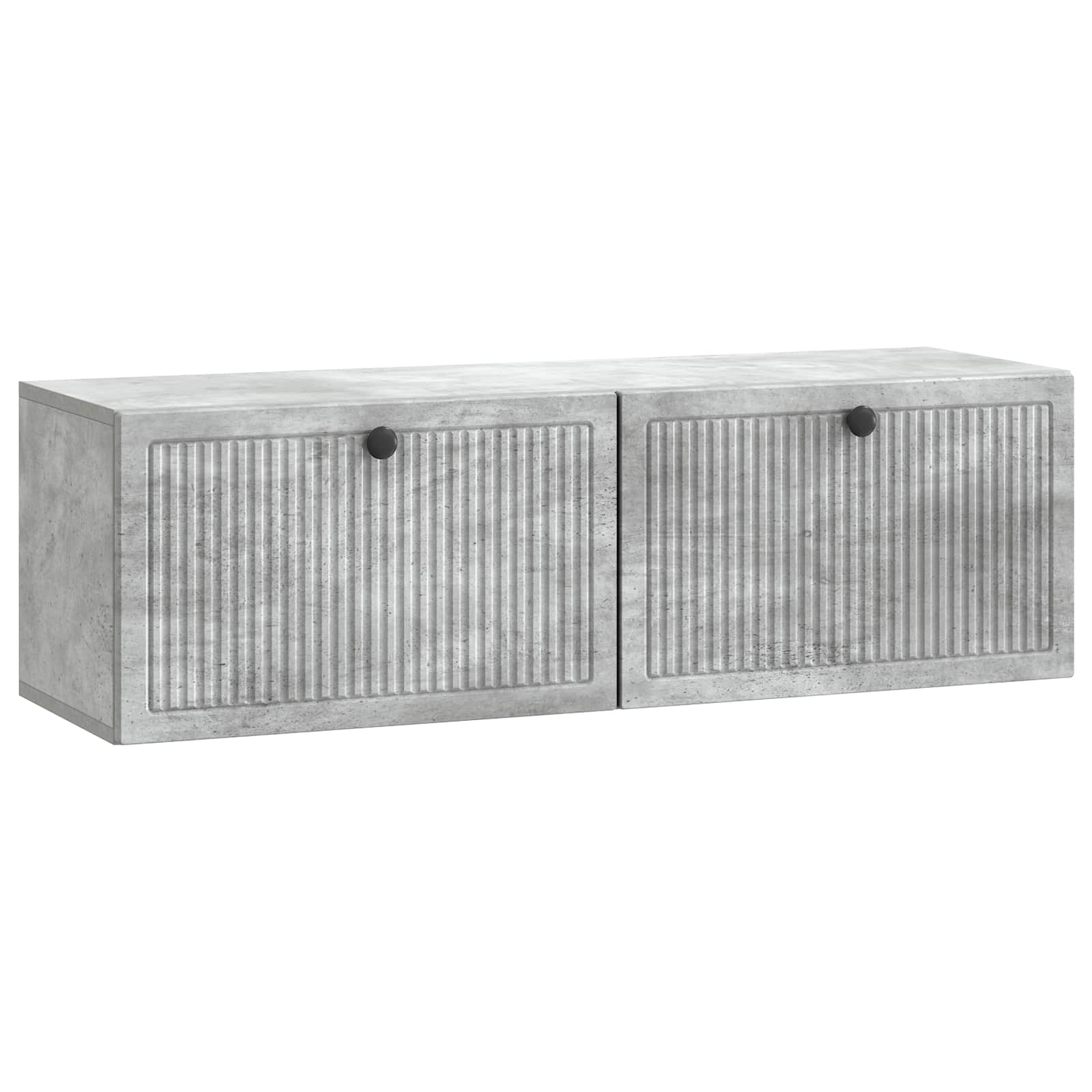 vidaXL Wall-Mounted TV Cabinet Concrete Grey 98 x 31 x 30 cm 2