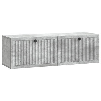 vidaXL Wall-Mounted TV Cabinet Concrete Grey 98 x 31 x 30 cm 2
