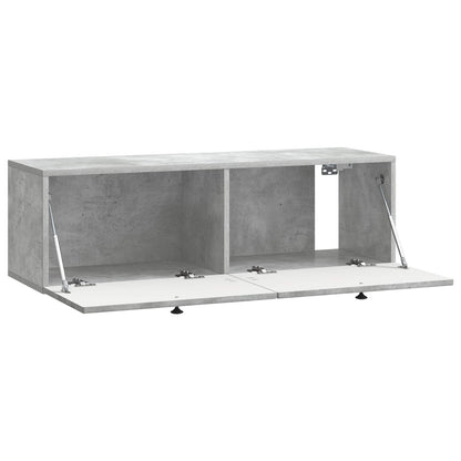 vidaXL Wall-Mounted TV Cabinet Concrete Grey 98 x 31 x 30 cm 5