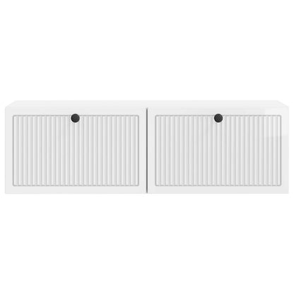 vidaXL Wall-Mounted TV Cabinet High Gloss White 98 x 31 x 30 cm 6