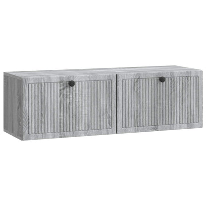 vidaXL Wall-Mounted TV Cabinet Grey Sonoma 98 x 31 x 30 cm 2