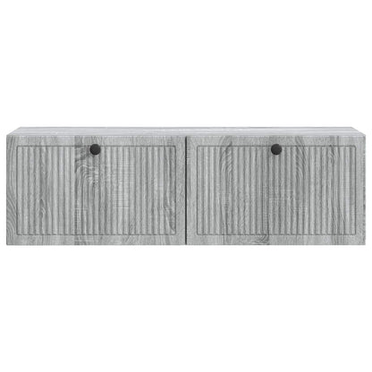 vidaXL Wall-Mounted TV Cabinet Grey Sonoma 98 x 31 x 30 cm 6