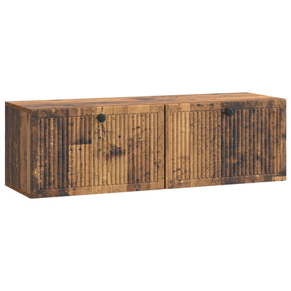 vidaXL Wall-Mounted TV Cabinet Wall-mounted Old Wood 98 x 31 x 30 cm 2