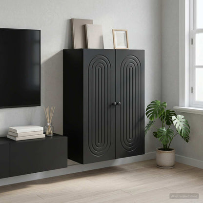 vidaXL Wall-Mounted Cabinet Engineered Wood Depth 34.5 cm