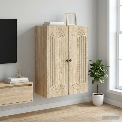 vidaXL Wall-Mounted Cabinet Engineered Wood Depth 34.5 cm