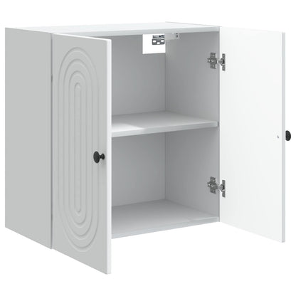 vidaXL Wall-Mounted Cabinet White 59 x 31 x 60 cm Engineered Wood 3