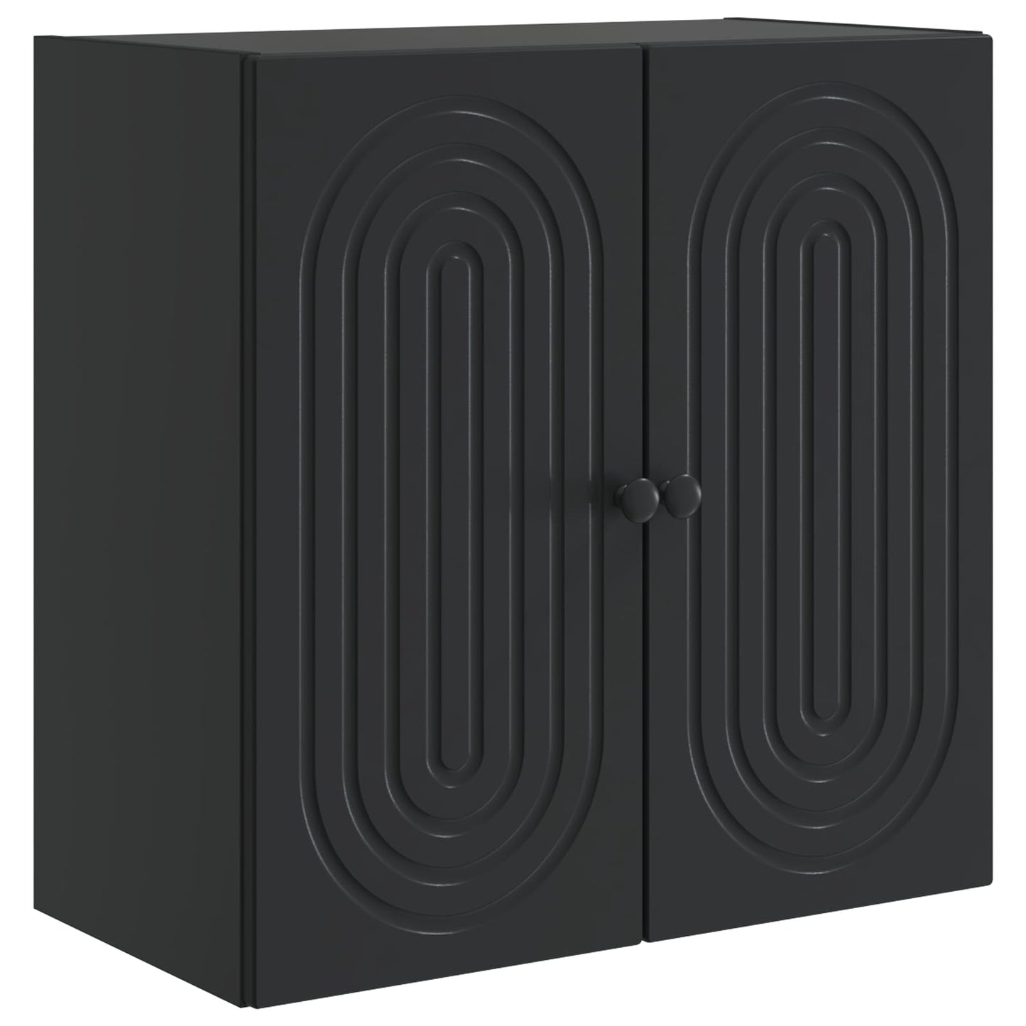 vidaXL Wall-Mounted Cabinet Black 59 x 31 x 60 cm Engineered Wood 2