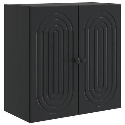 vidaXL Wall-Mounted Cabinet Black 59 x 31 x 60 cm Engineered Wood 2