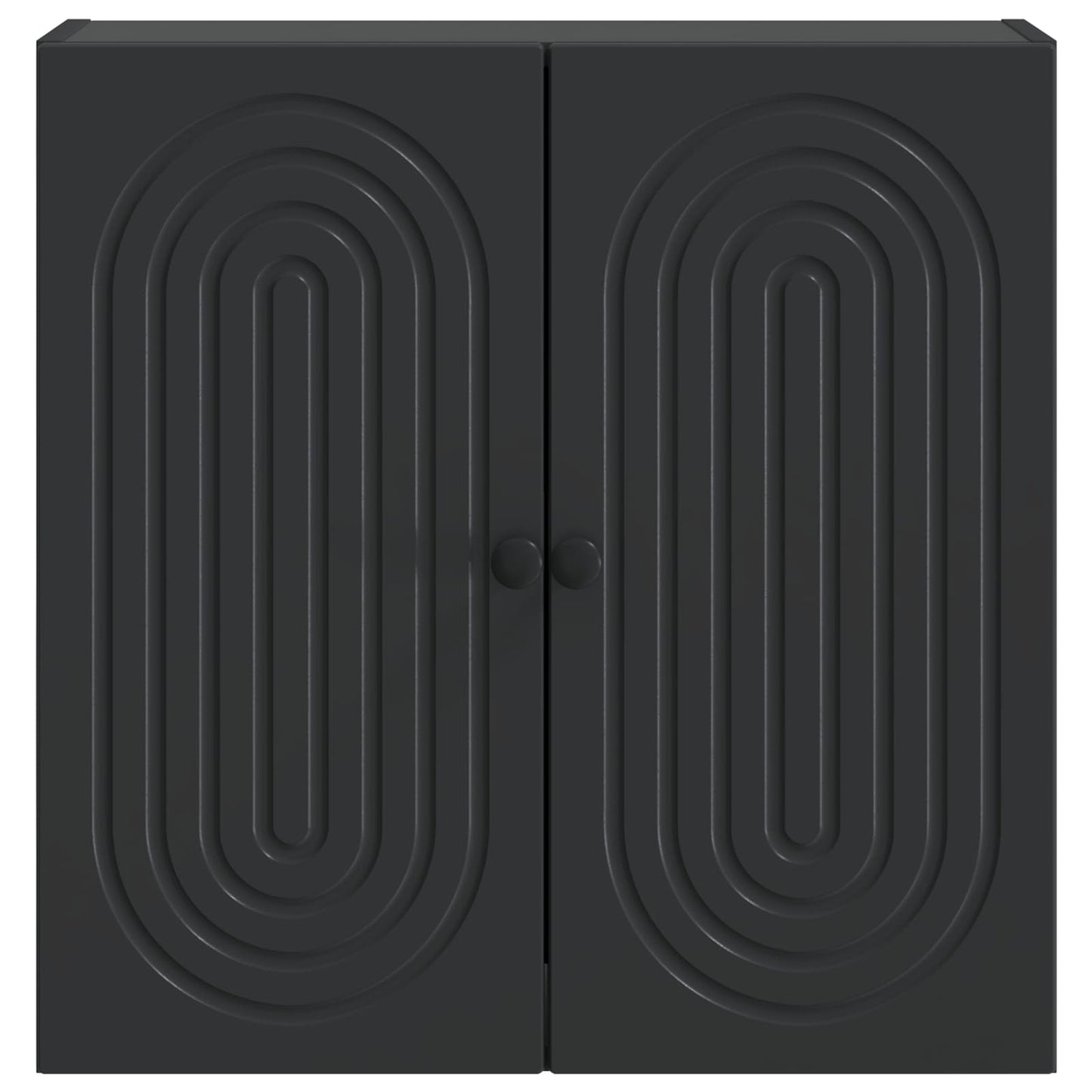vidaXL Wall-Mounted Cabinet Black 59 x 31 x 60 cm Engineered Wood 4