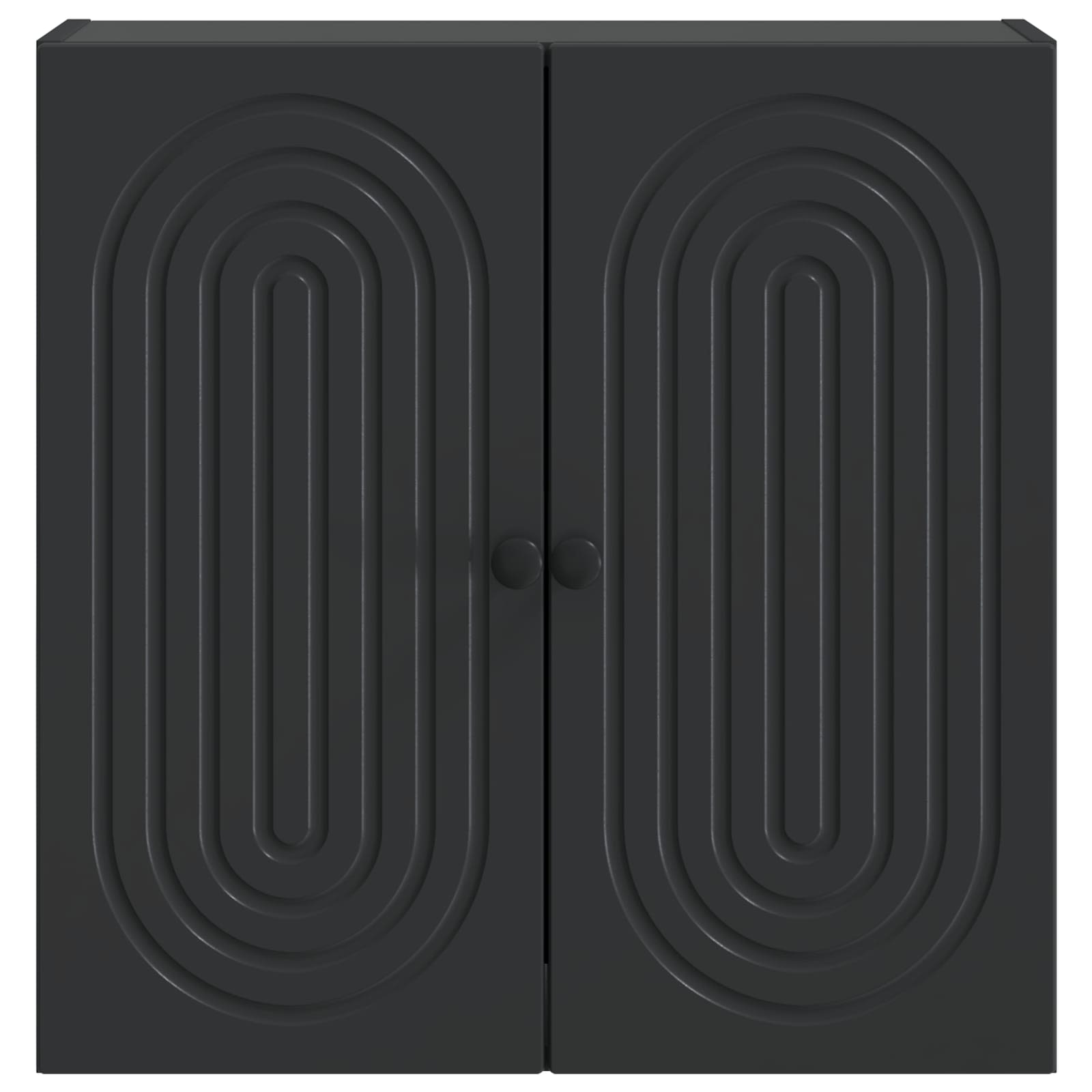 vidaXL Wall-Mounted Cabinet Black 59 x 31 x 60 cm Engineered Wood 4