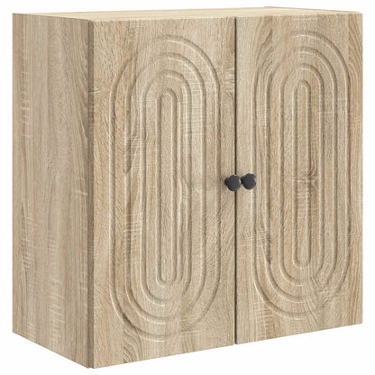 vidaXL Wall-Mounted Cabinet Sonoma Oak 59 x 31 x 60 cm Engineered Wood 2