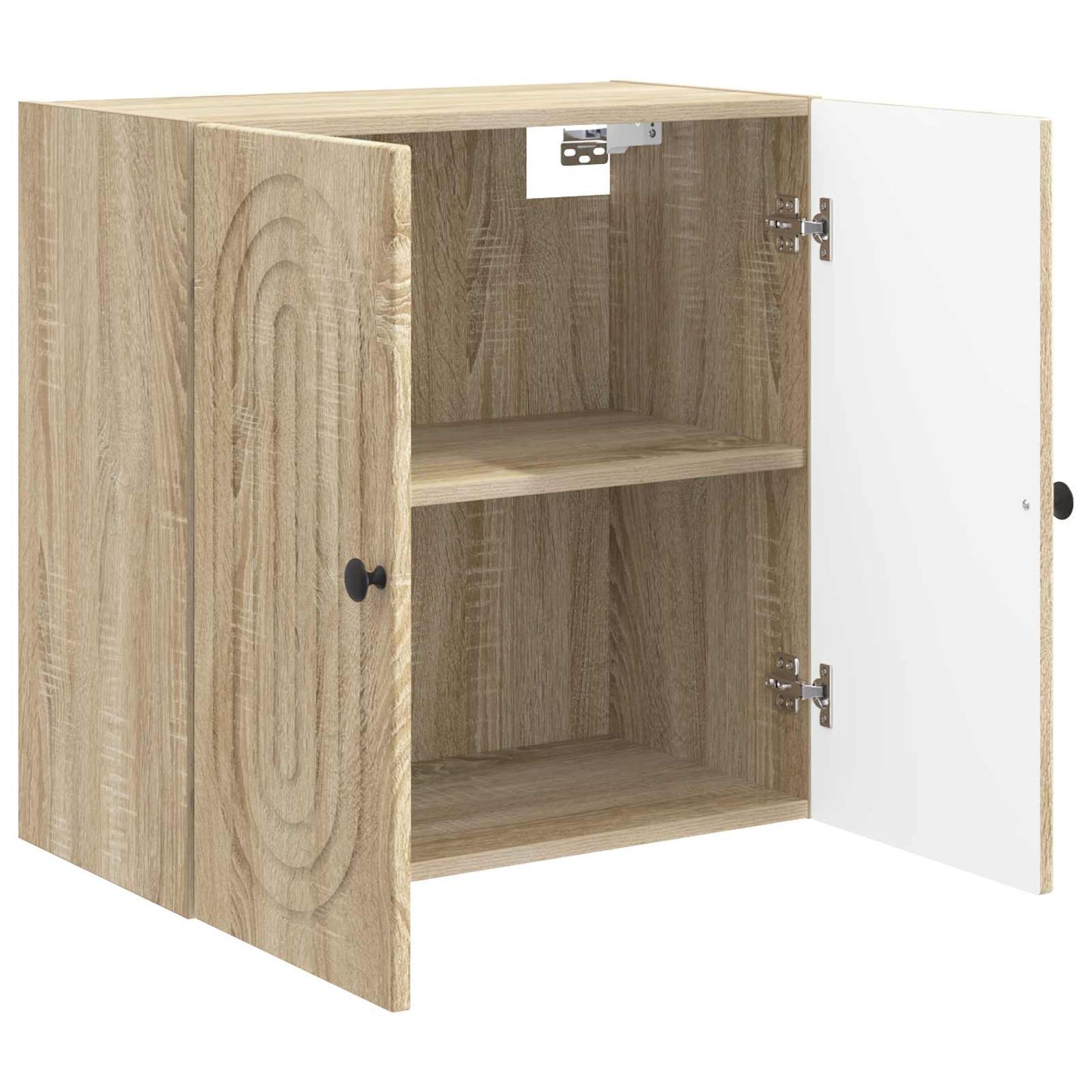 vidaXL Wall-Mounted Cabinet Sonoma Oak 59 x 31 x 60 cm Engineered Wood 3