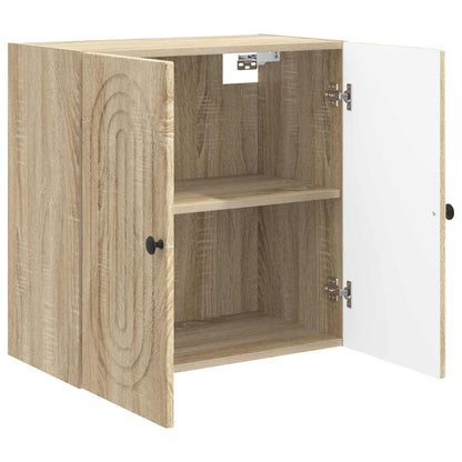 vidaXL Wall-Mounted Cabinet Sonoma Oak 59 x 31 x 60 cm Engineered Wood 3