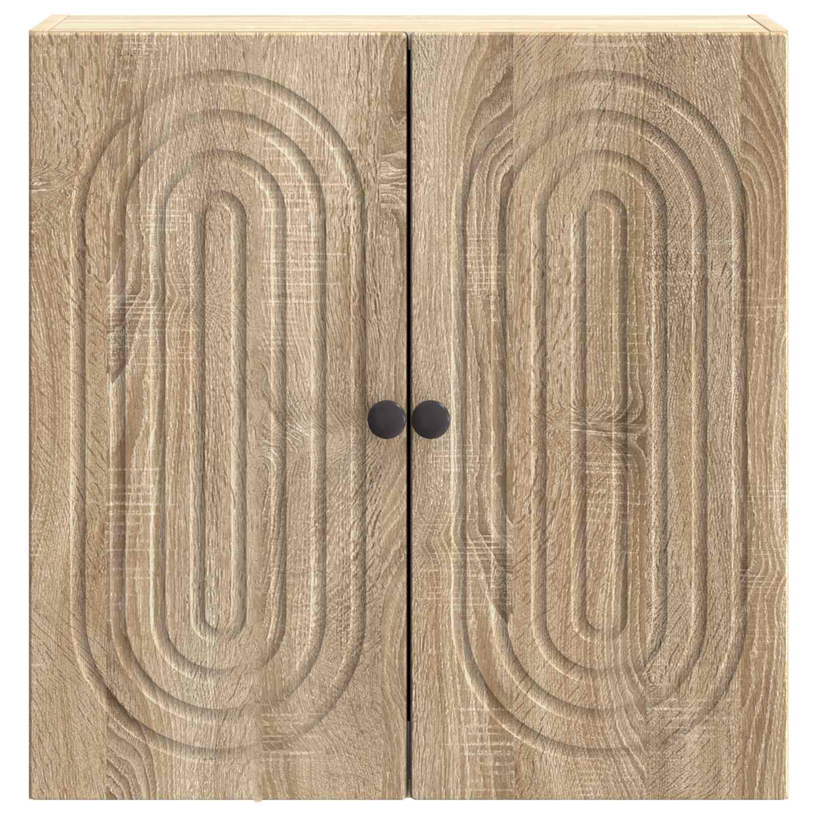 vidaXL Wall-Mounted Cabinet Sonoma Oak 59 x 31 x 60 cm Engineered Wood 4