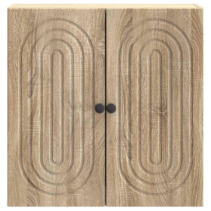 vidaXL Wall-Mounted Cabinet Sonoma Oak 59 x 31 x 60 cm Engineered Wood 4