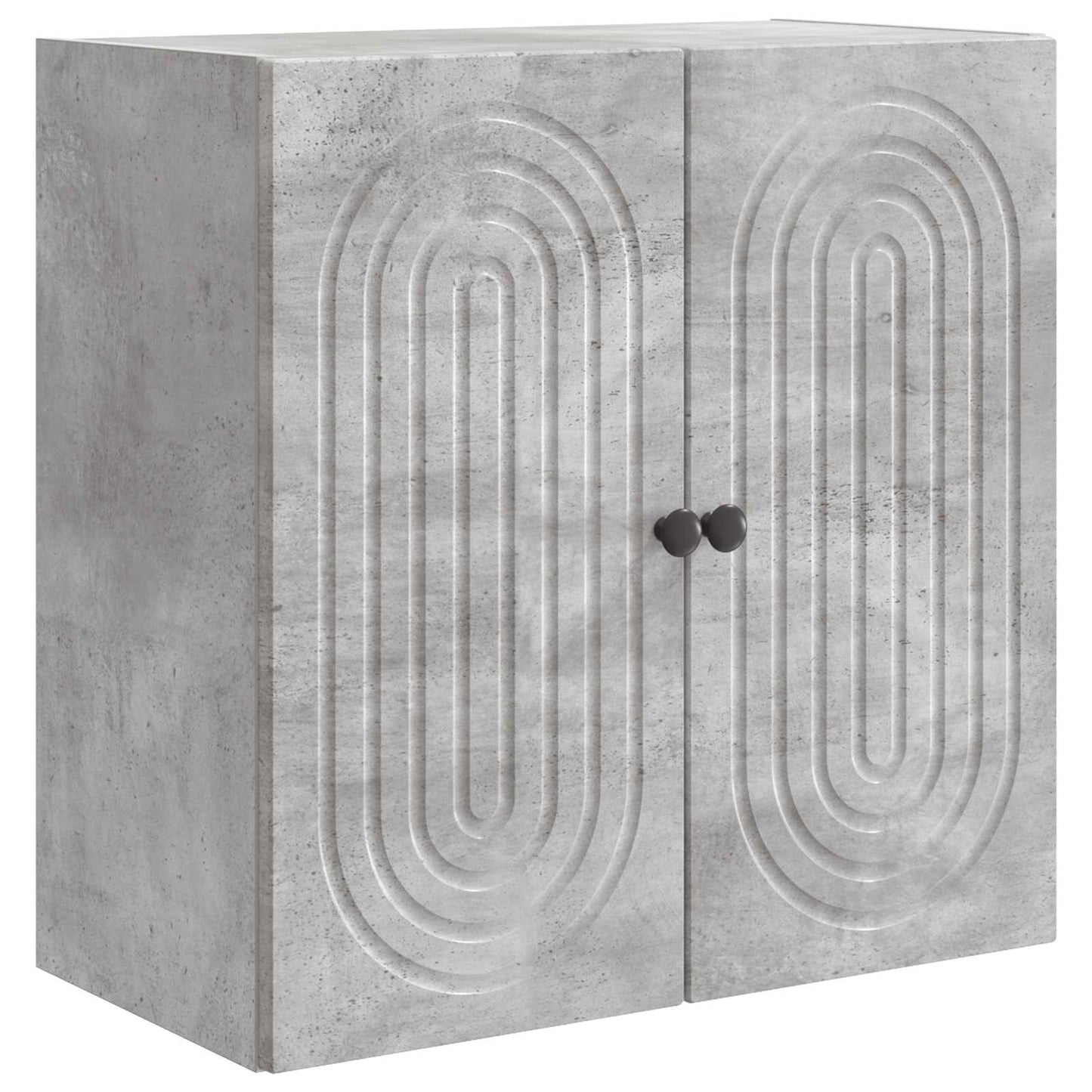 vidaXL Wall-Mounted Cabinet Concrete Grey 59 x 31 x 60 cm 2