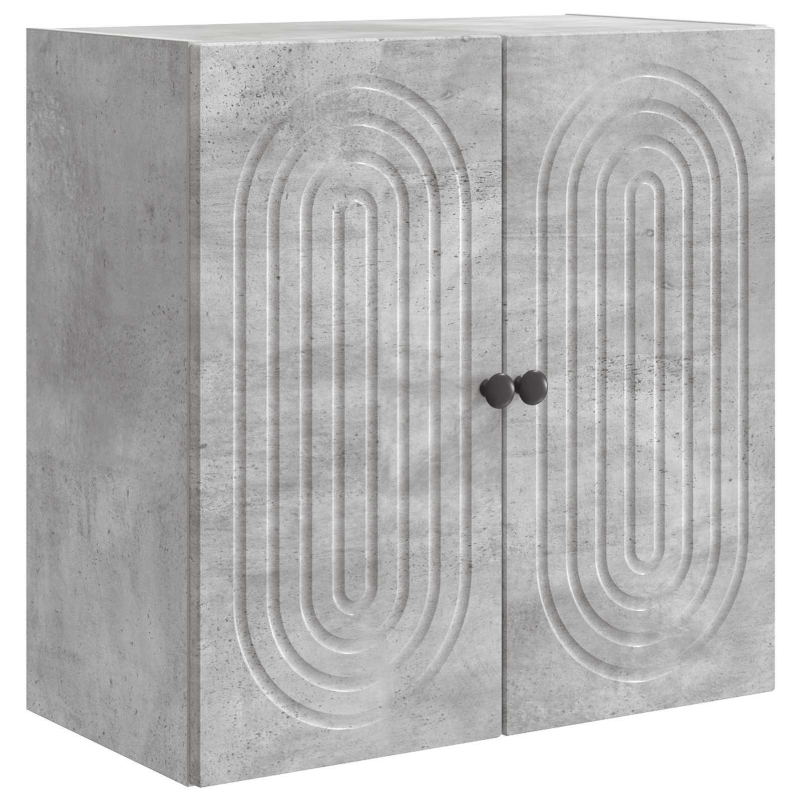 vidaXL Wall-Mounted Cabinet Concrete Grey 59 x 31 x 60 cm 2
