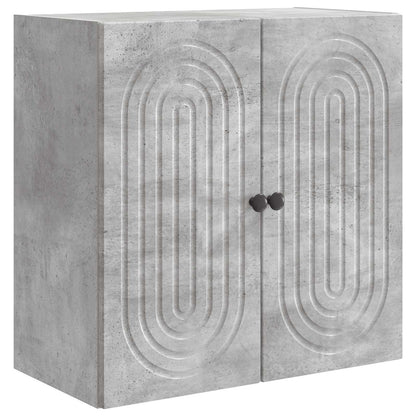 vidaXL Wall-Mounted Cabinet Concrete Grey 59 x 31 x 60 cm 2