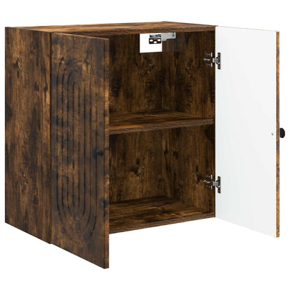 vidaXL Wall-Mounted Cabinet 59 x 31 x 60 cm Engineered Wood Smoked Oak 3