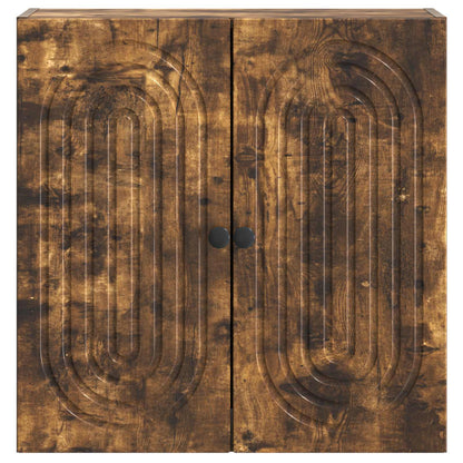 vidaXL Wall-Mounted Cabinet 59 x 31 x 60 cm Engineered Wood Smoked Oak 4