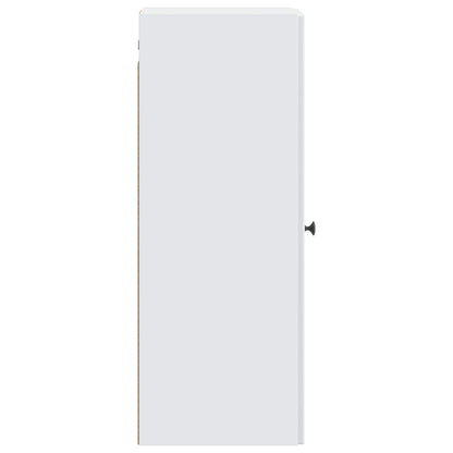 vidaXL Wall-Mounted Cabinet White 33 x 34.5 x 90 cm Engineered Wood 5