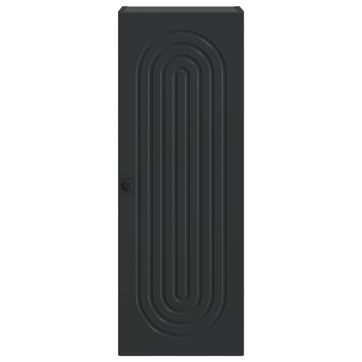 vidaXL Wall-Mounted Cabinet Black 33 x 34.5 x 90 cm Engineered Wood 4