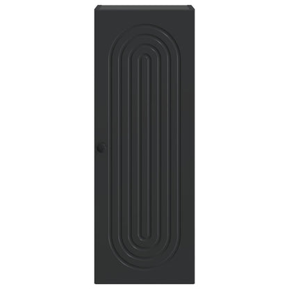 vidaXL Wall-Mounted Cabinet Black 33 x 34.5 x 90 cm Engineered Wood 4