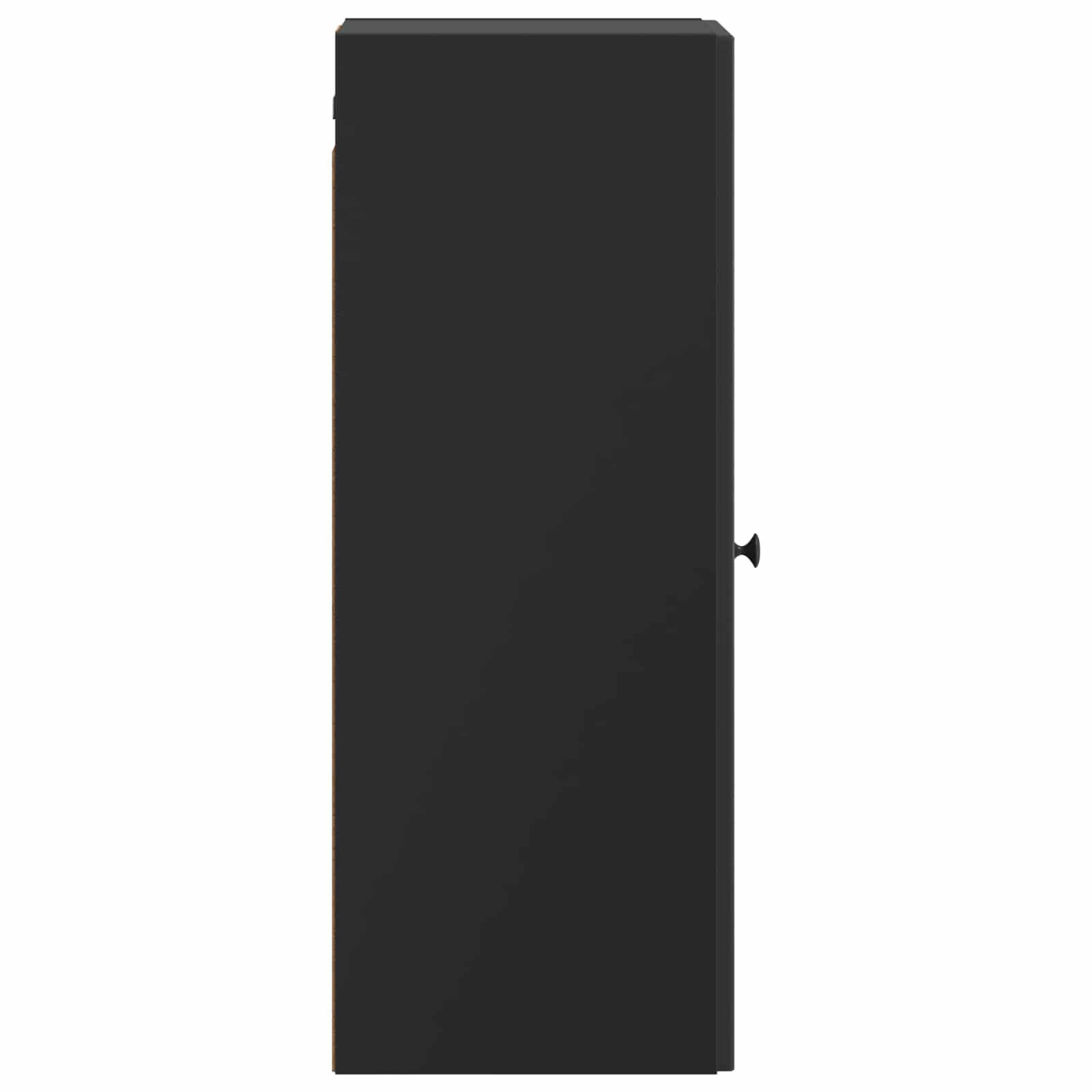 vidaXL Wall-Mounted Cabinet Black 33 x 34.5 x 90 cm Engineered Wood 5