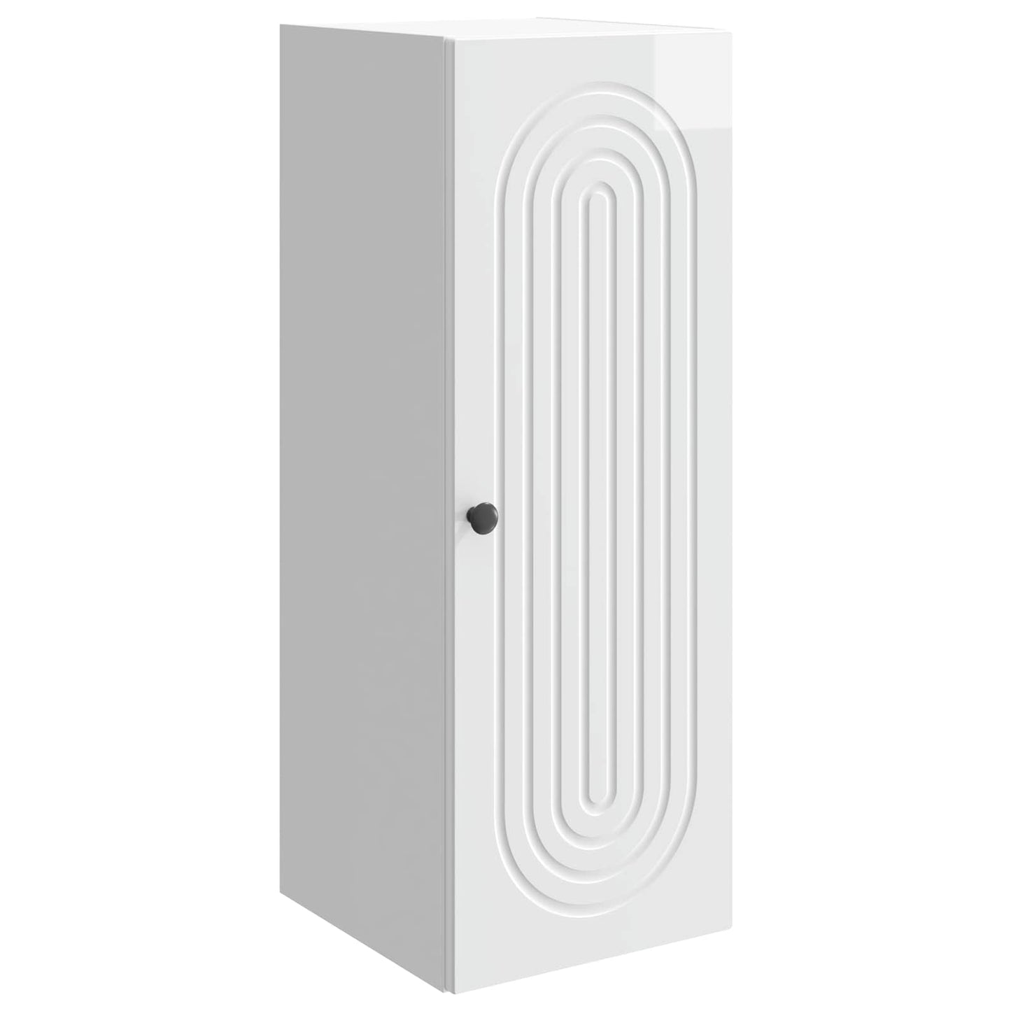 vidaXL Wall-Mounted Cabinet High Gloss White 33 x 34.5 x 90 cm 2