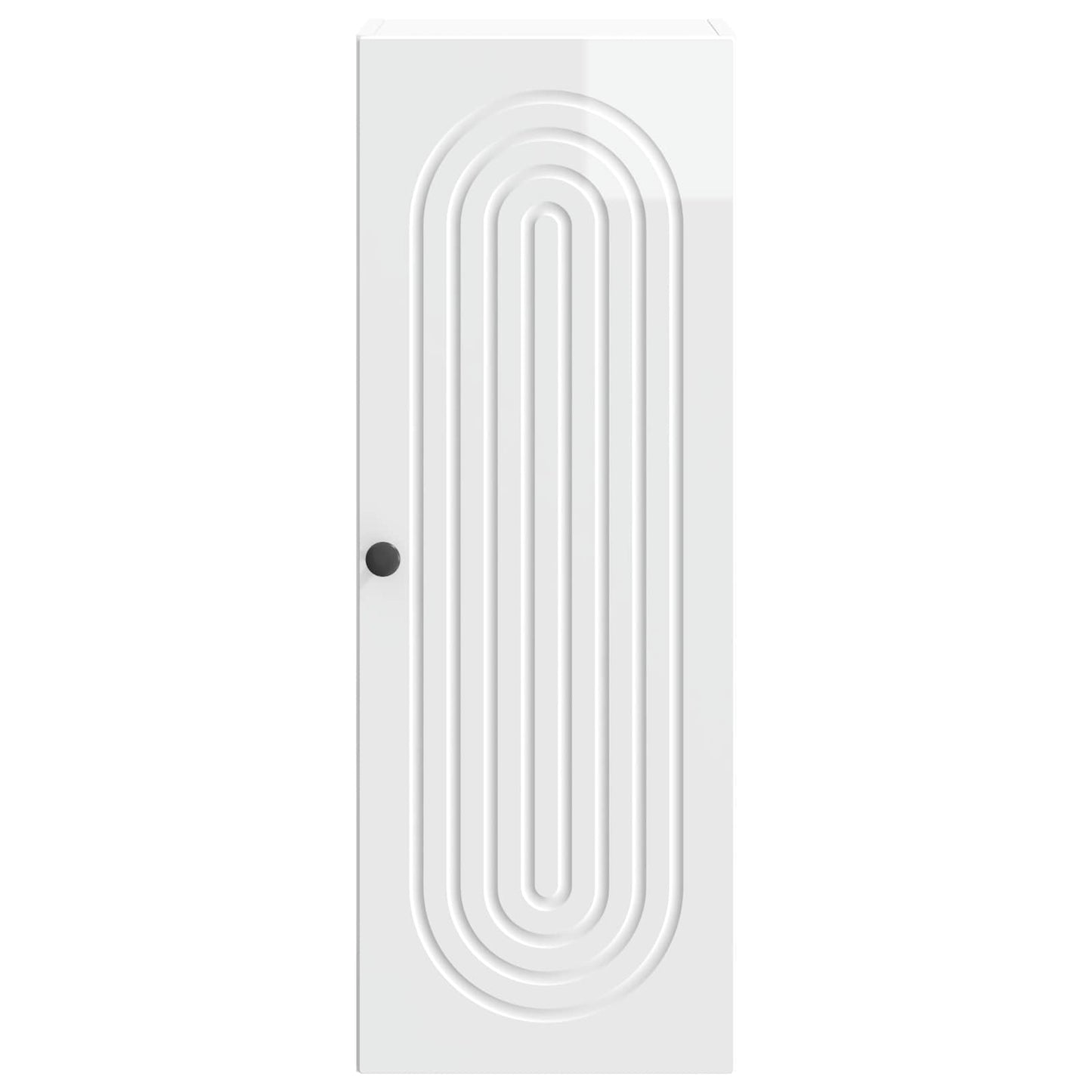 vidaXL Wall-Mounted Cabinet High Gloss White 33 x 34.5 x 90 cm 4