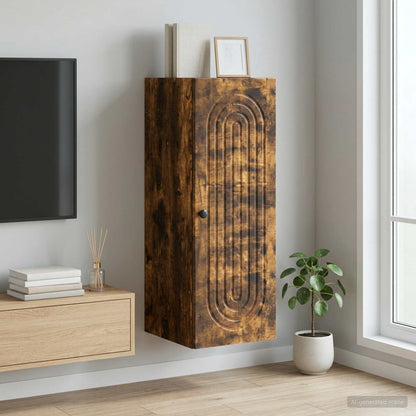 vidaXL Wall-Mounted Cabinet Engineered Wood Depth 34.5 cm