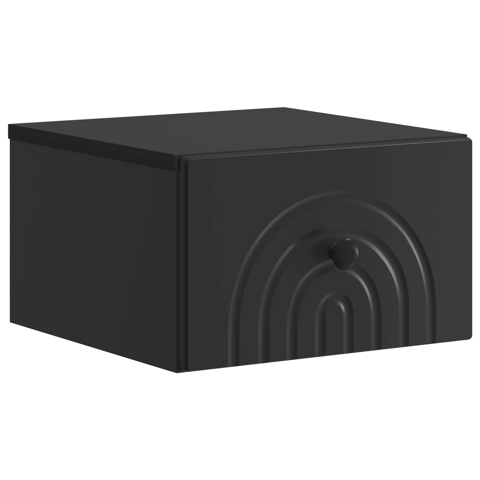 vidaXL Wall-Mounted Bedside Cabinet 2 pcs Black 33 x 34.5 x 20 cm 5