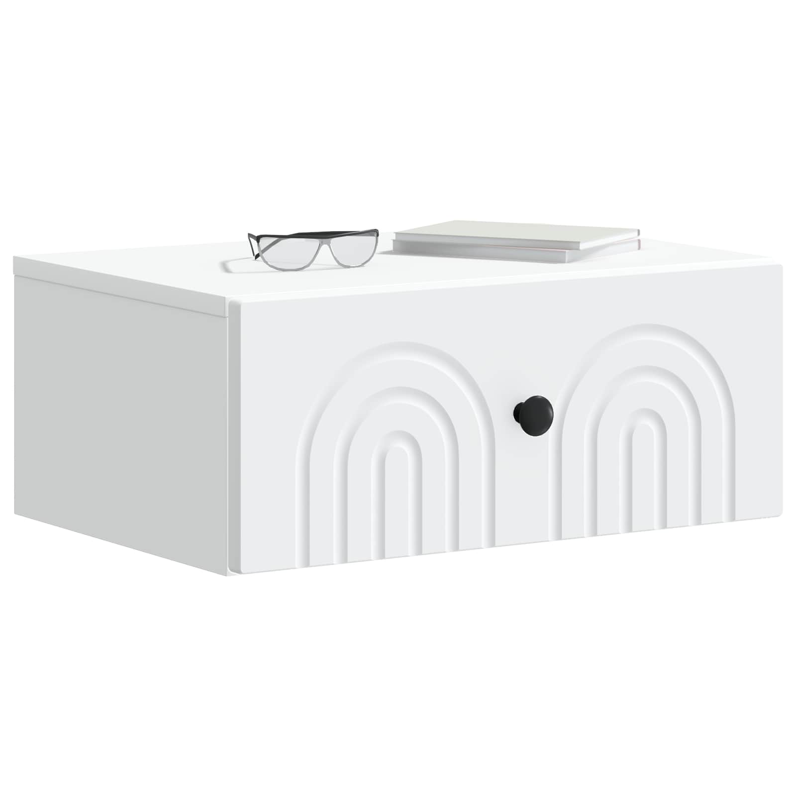 vidaXL Wall-Mounted Bedside Cabinet 2 pcs White 49 x 34.5 x 20 cm 3
