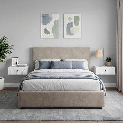 vidaXL Wall-Mounted Bedside Cabinet 49 x 34.5 x 20 cm