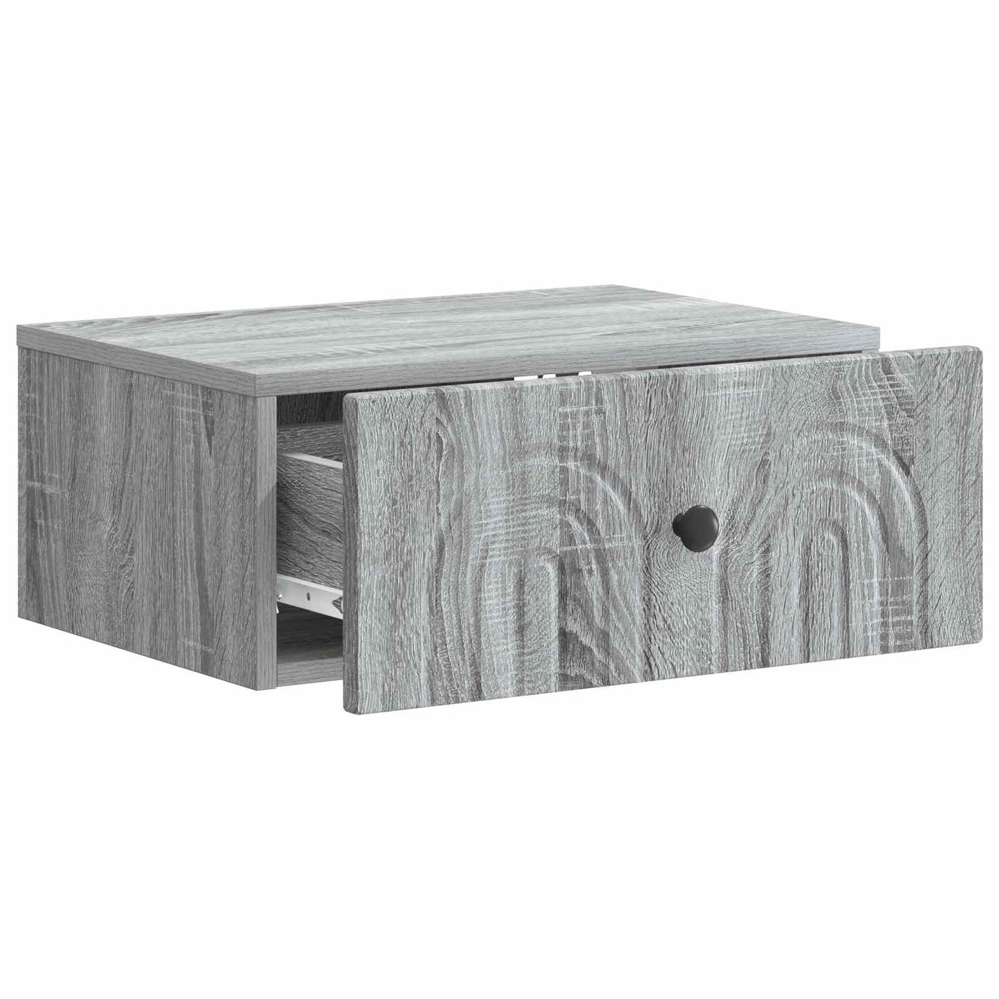 vidaXL Wall-Mounted Bedside Cabinet 2 pcs Grey Sonoma 6