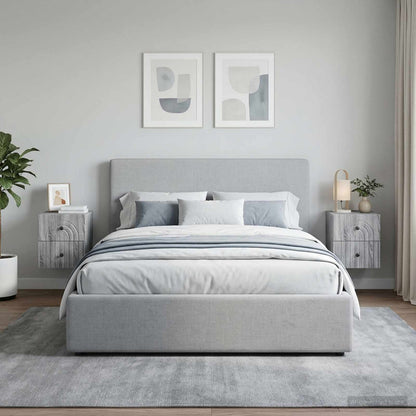 Wall-Mounted Bedside Cabinet 33 x 34.5 x 40 cm Grey sonoma 2