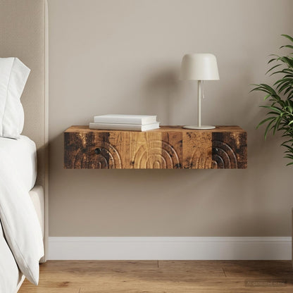 vidaXL Wall-Mounted Side Table 87.5 x 34.5 x 17 cm Engineered Wood 1