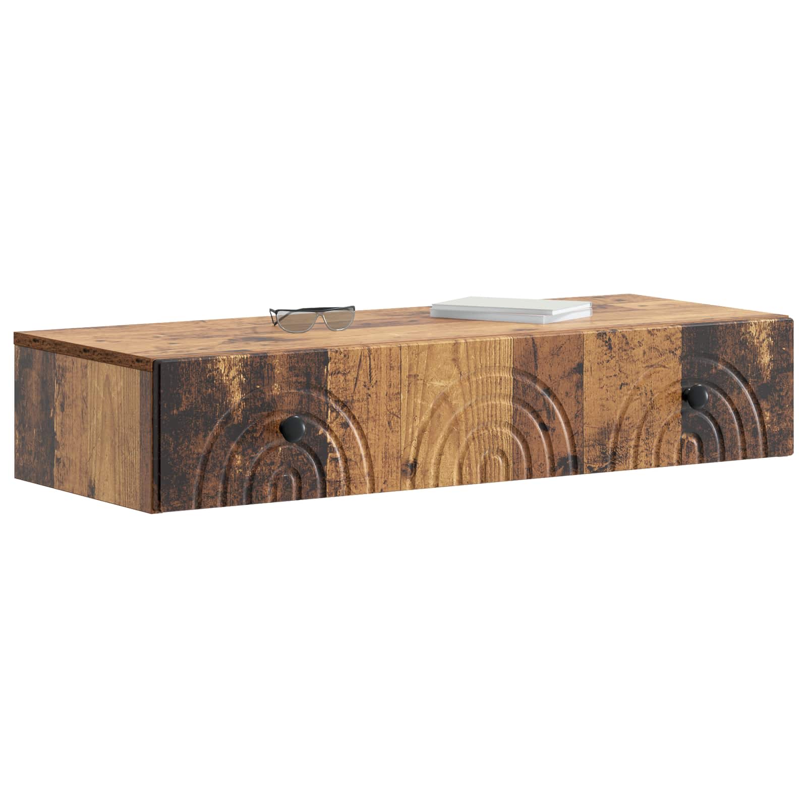 vidaXL Wall-Mounted Side Table 87.5 x 34.5 x 17 cm Engineered Wood 3