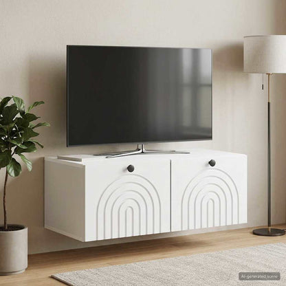 vidaXL Wall-Mounted TV Cabinet White 78.5 x 41 x 30 cm Engineered Wood 4