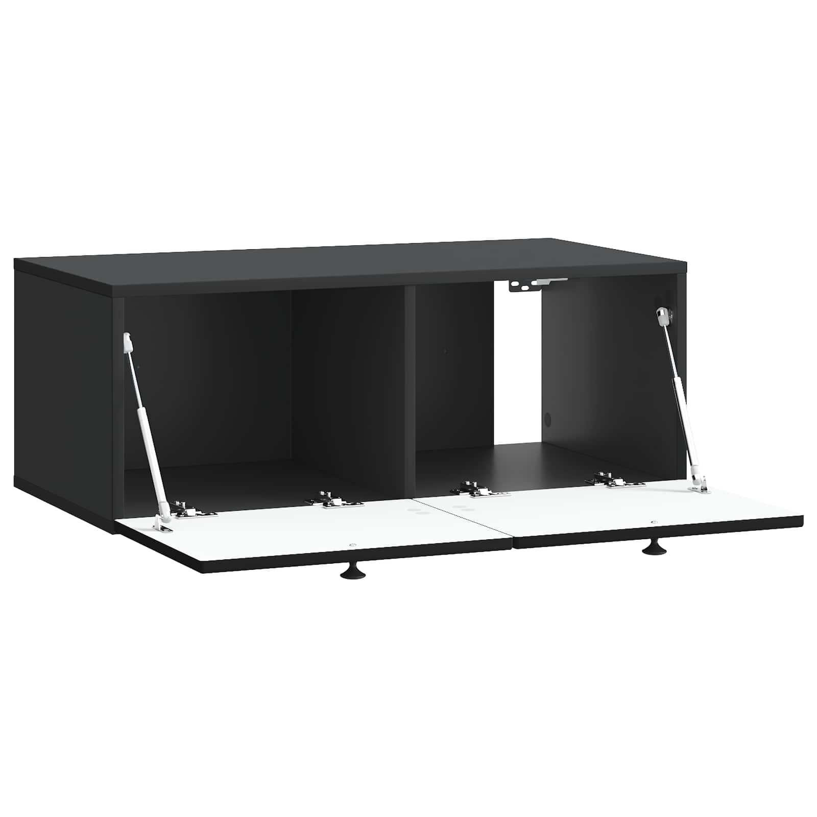 vidaXL Wall-Mounted TV Cabinet Black 78.5 x 41 x 30 cm Engineered Wood 5