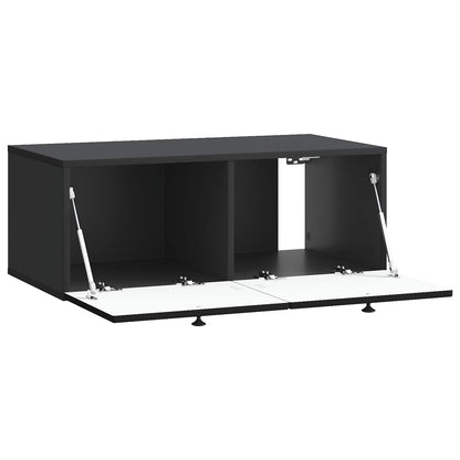 vidaXL Wall-Mounted TV Cabinet Black 78.5 x 41 x 30 cm Engineered Wood 5